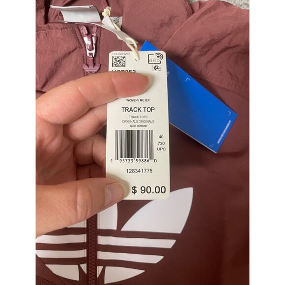 Adidas Women's Adicolor Split Trefoil Track Jacket HC7053 Size Large - Picture 6 of 8